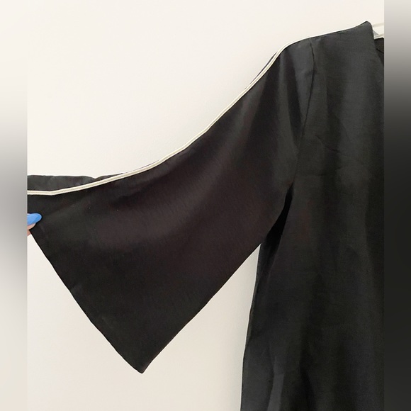 NWT Neiman Marcus Black Flowy Blouse Top With Dolman Sleeves Size Large - Picture 8 of 9